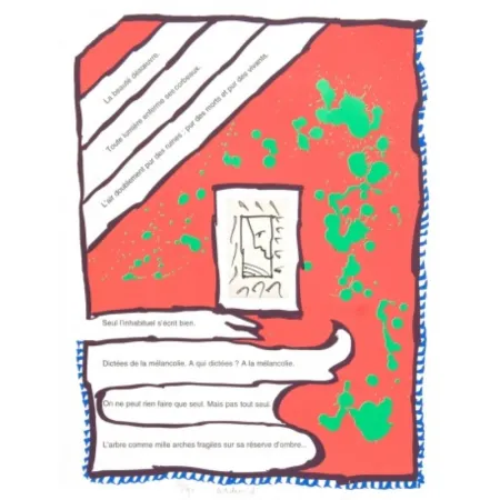 Litografia Alechinsky - La beauté désœuvre