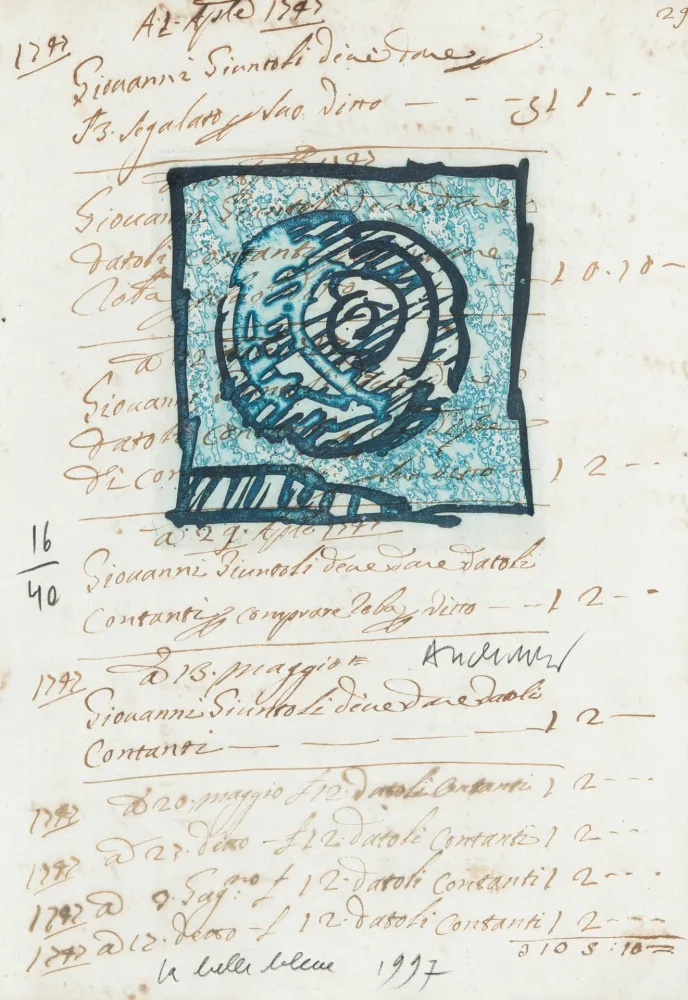 Gravura Alechinsky - La belle bleue