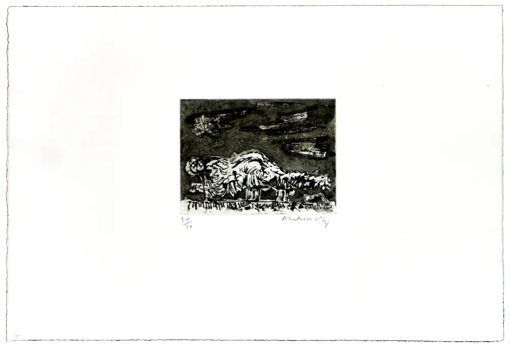 Água-Forte Alechinsky - La boule de feu