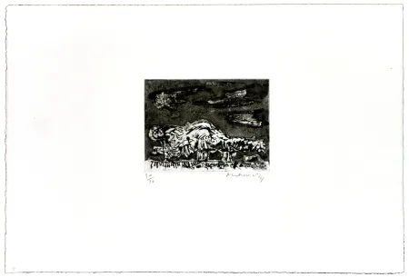 Água-Forte Alechinsky - La boule de feu