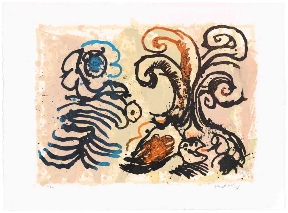 Litografia Alechinsky - La fleur de l’âge