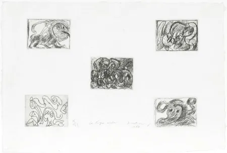 Água-Forte Alechinsky - La ligne seule