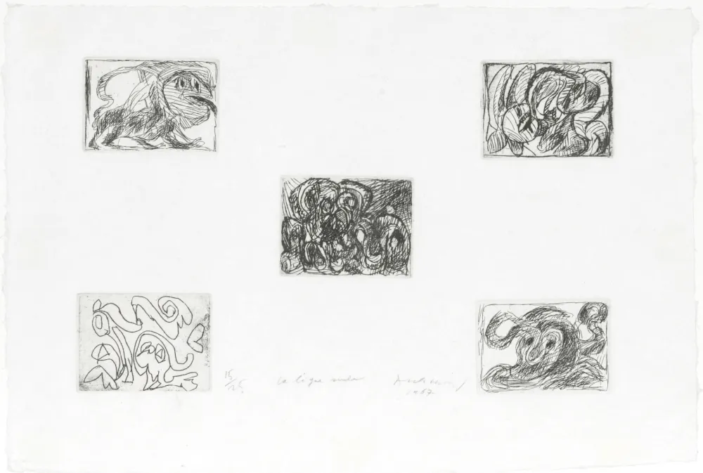 Água-Forte Alechinsky - La ligne seule