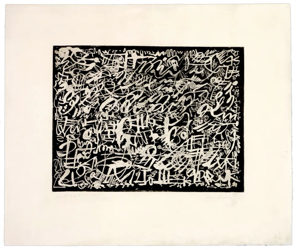 Água-Forte Alechinsky - La nuit