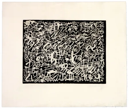 Água-Forte Alechinsky - La nuit