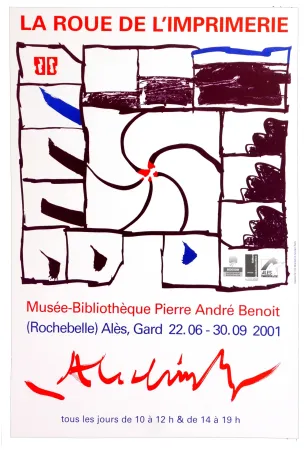 Cartaz Alechinsky - La Roue de l'imprimerie