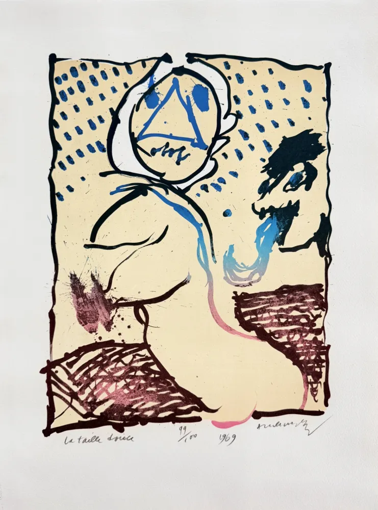 Litografia Alechinsky - La taille douce