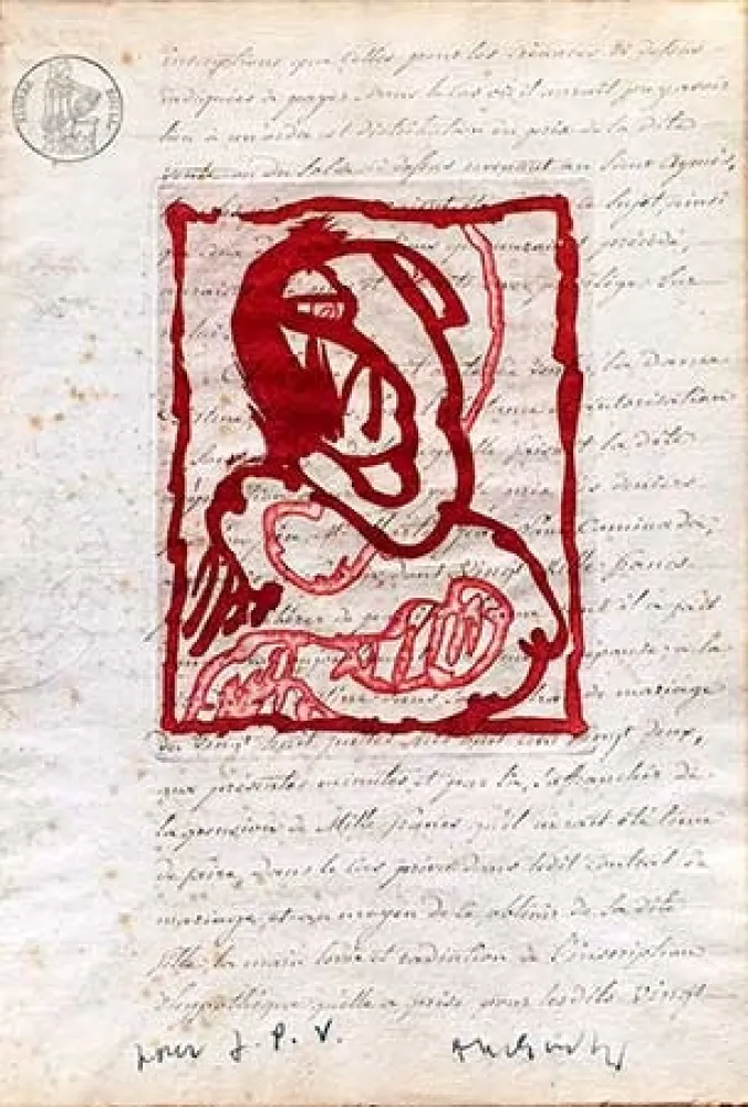 Gravura Alechinsky - La vie comme elle tourne