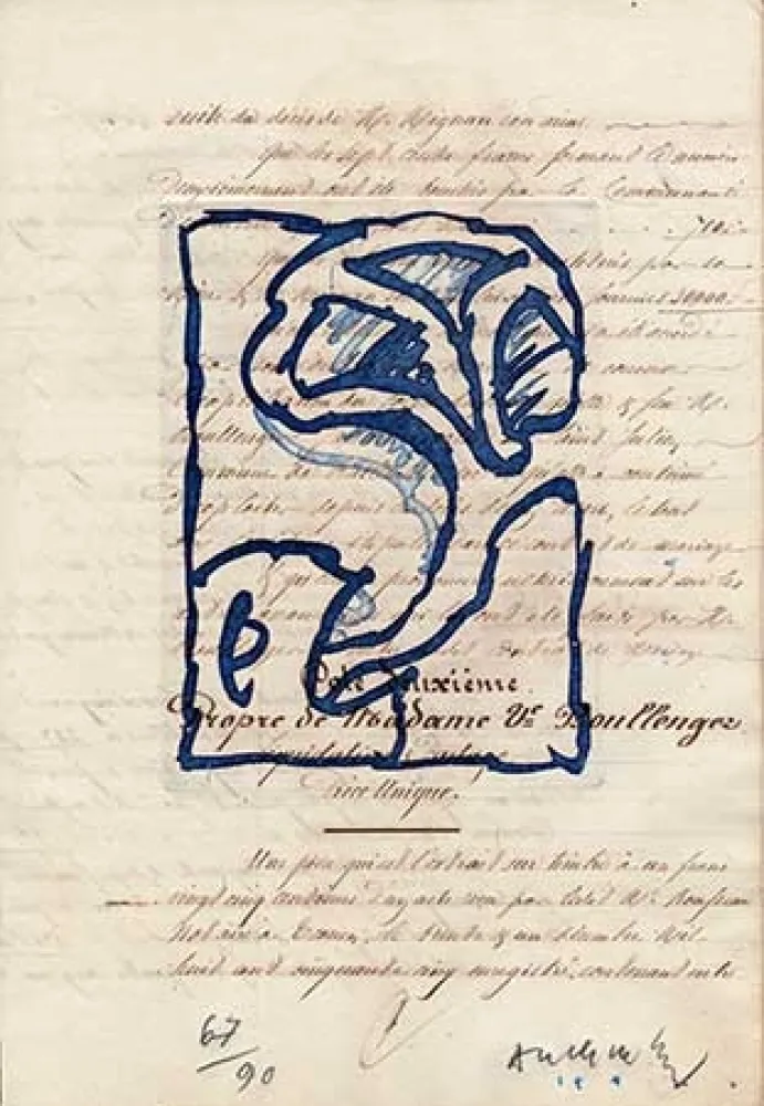 Gravura Alechinsky - La vie comme elle tourne