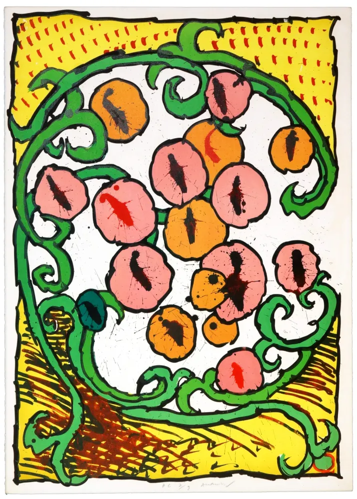 Litografia Alechinsky - Labyrinthe d'Apparat III