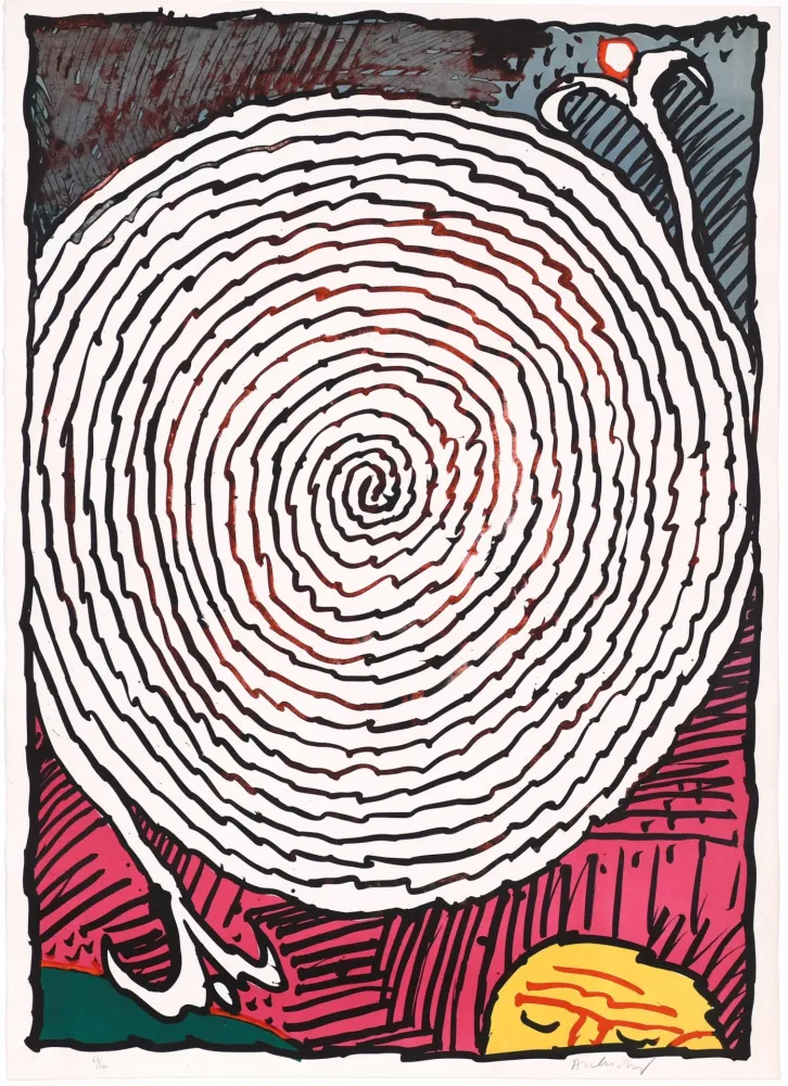 Litografia Alechinsky - Labyrinthe d’apparat VII