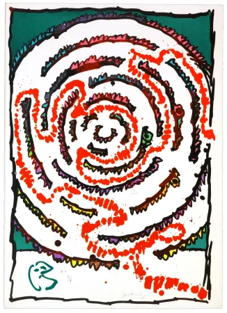 Litografia Alechinsky - Labyrinthes d’Apparat IV