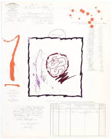 Água-Tinta Alechinsky - L’Avenir de la Propriété I