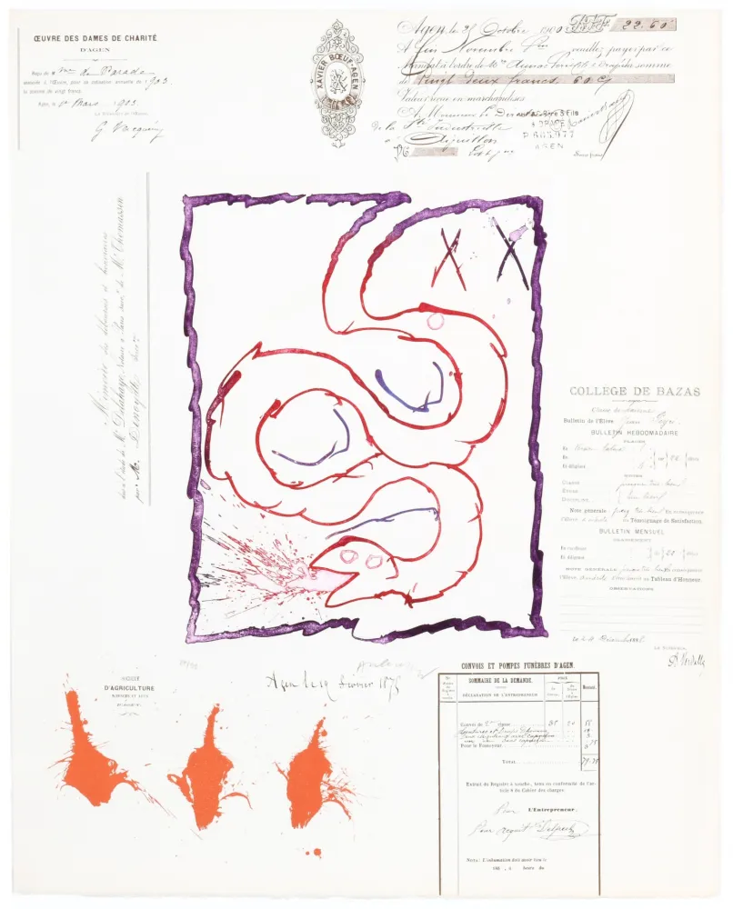 Água-Tinta Alechinsky - L’Avenir de la Propriété III