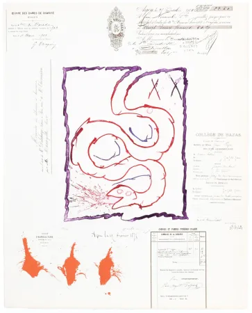 Água-Tinta Alechinsky - L’Avenir de la Propriété III