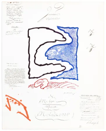 Água-Tinta Alechinsky - L’Avenir de la Propriété IV