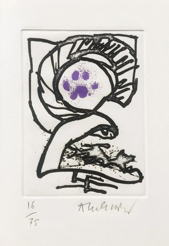 Livro Ilustrado Alechinsky - Le carnet du chat sauvage