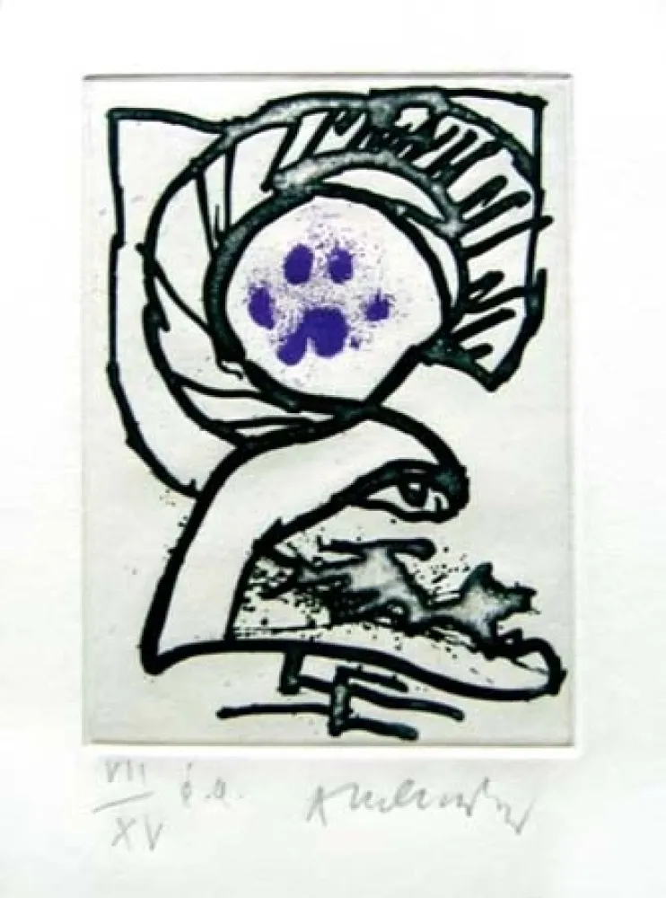 Livro Ilustrado Alechinsky - Le carnet du chat sauvage