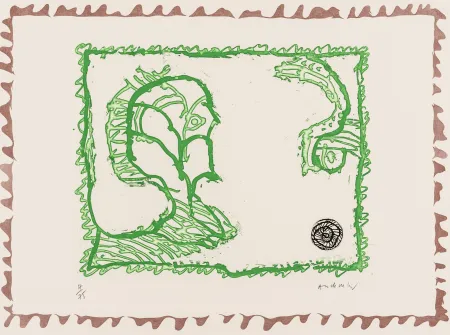 Água-Forte Alechinsky - Le chien roi - Gueule de Proue