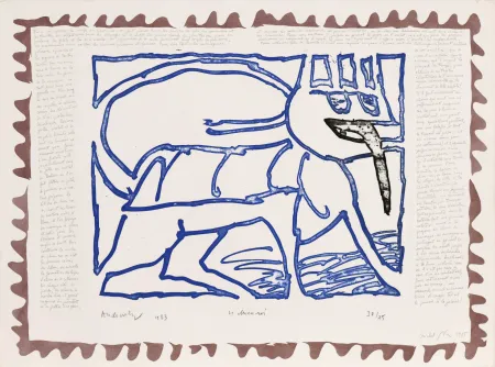 Água-Forte Alechinsky - Le chien roi – Le chien roi