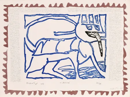 Água-Forte Alechinsky - Le chien roi – Le chien roi