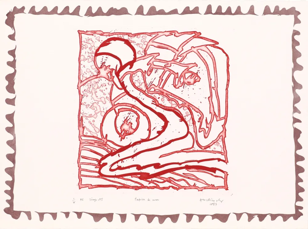 Água-Forte Alechinsky - Le chien roi – Papier de mur 