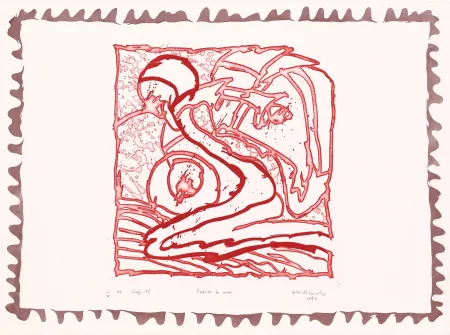 Água-Forte Alechinsky - Le chien roi – Papier de mur 