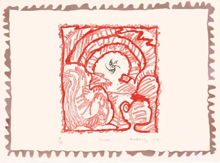 Água-Forte Alechinsky - Le chien roi – Tunnel