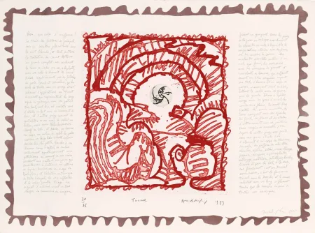 Água-Forte Alechinsky - Le chien roi – Tunnel