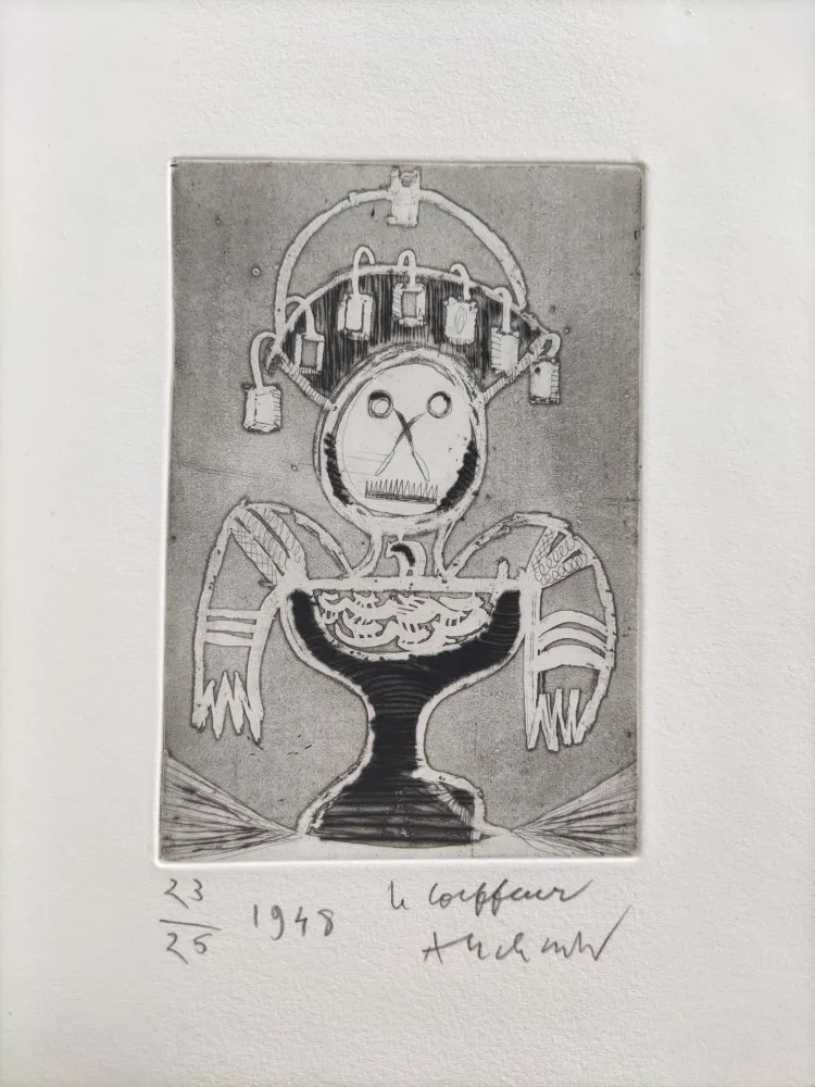 Ponta-Seca Alechinsky - Le coiffeur