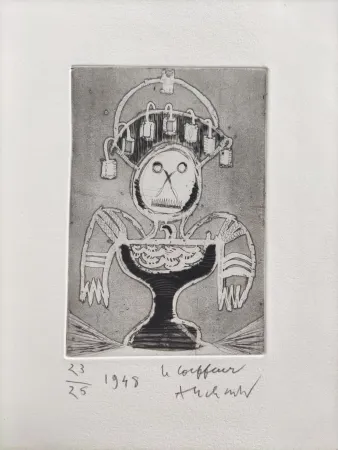 Ponta-Seca Alechinsky - Le coiffeur