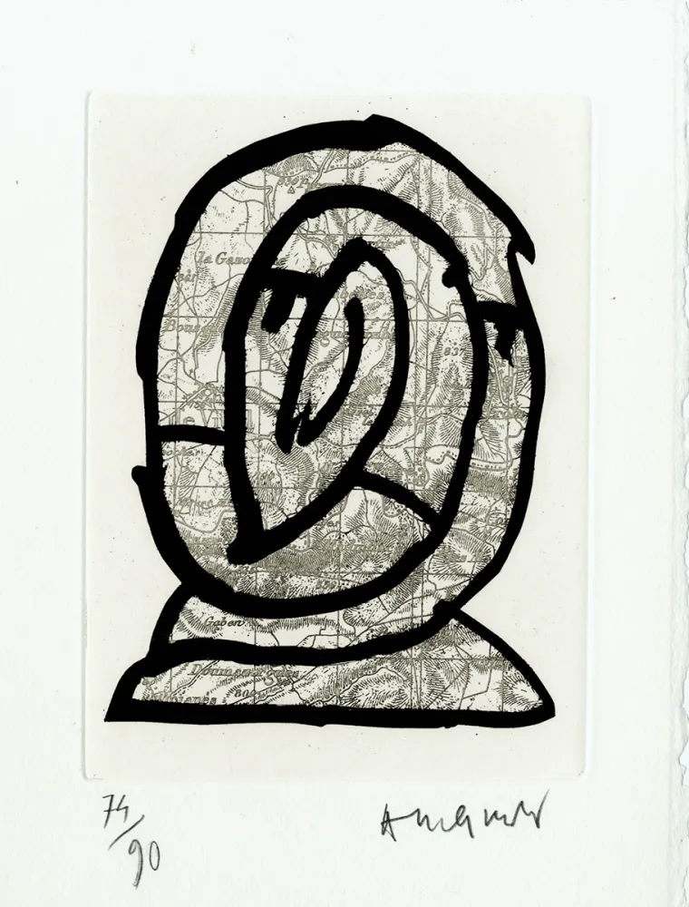 Água-Forte Alechinsky - Le Cours des choses