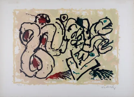 Litografia Alechinsky - Le dénouement (A), 1967