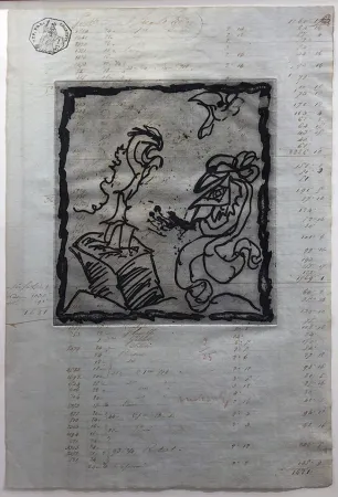 Água-Forte Alechinsky - Le dimanche du comptable