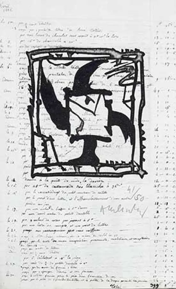 Gravura Alechinsky - Le pinceau même