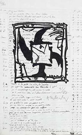 Gravura Alechinsky - Le pinceau même