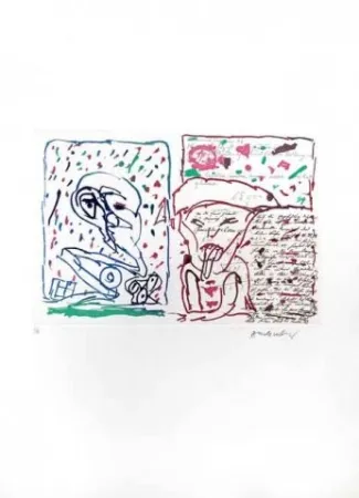 Água-Forte Alechinsky - Le plus beau Cadeau