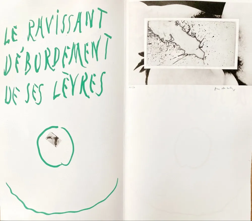 Água-Forte Alechinsky - Le ravissant débordement de ses lèvres