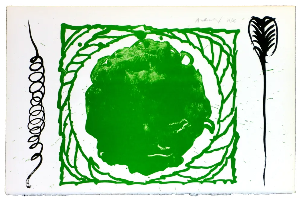 Litografia Alechinsky - Le rêve de l'ammonite 11