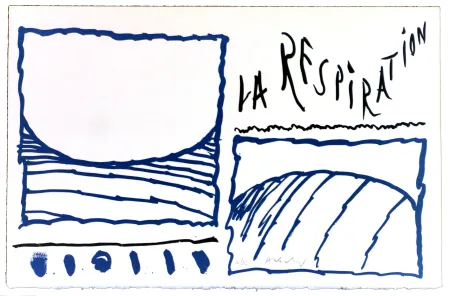 Litografia Alechinsky - Le rêve de l'ammonite 13