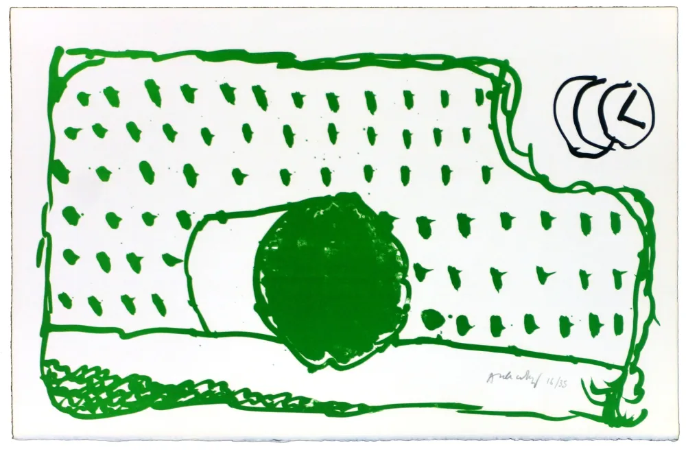 Litografia Alechinsky - Le rêve de l'ammonite 2