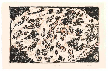 Água-Forte Alechinsky - Le Sauve qui peut de Rocquencourt