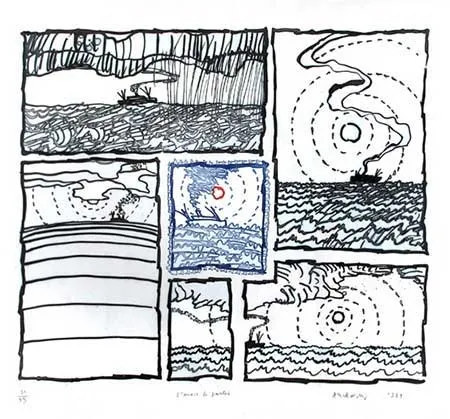 Gravura Alechinsky - L'envie de partir