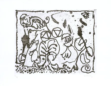 Água-Forte Alechinsky - Les points sans les i