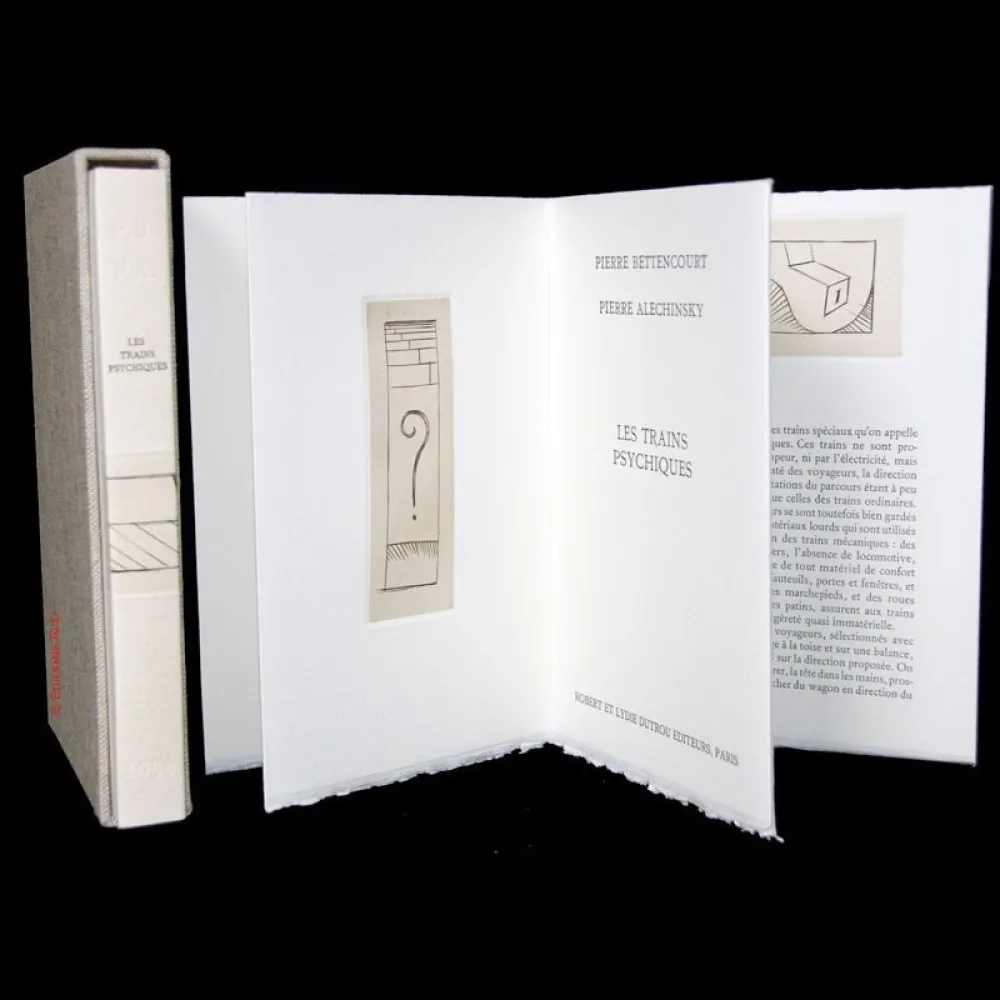 Livro Ilustrado Alechinsky - Les trains psychiques