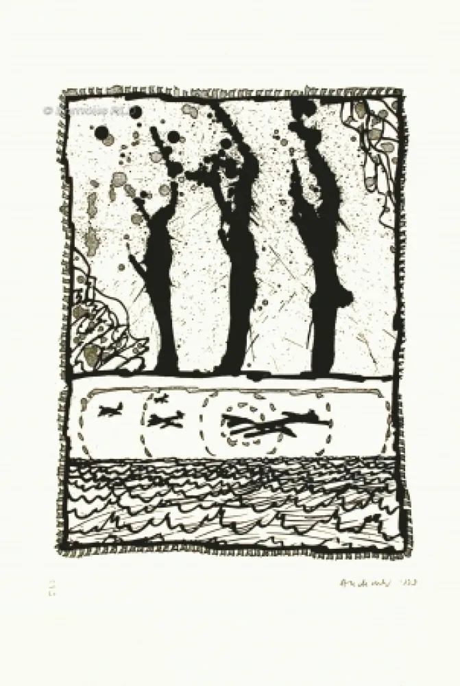 Água-Forte E Água-Tinta Alechinsky - Les trois coups