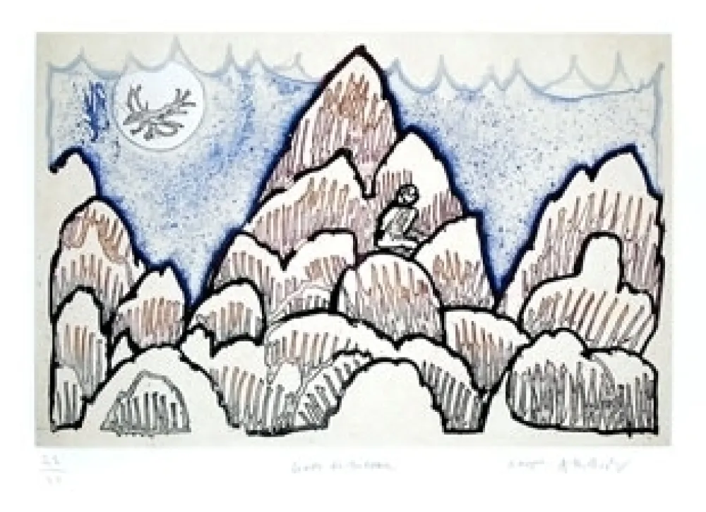 Gravura Alechinsky - Lever de rideau