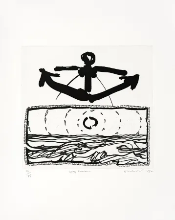 Gravura Alechinsky - Lever l'ancre