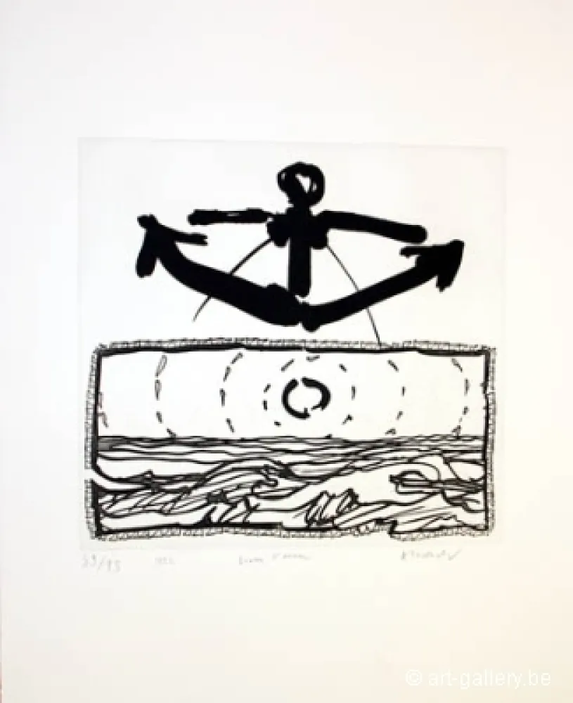 Gravura Alechinsky - Lever l'ancre