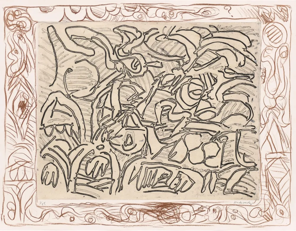 Água-Forte Alechinsky - Lieu d’interrogation